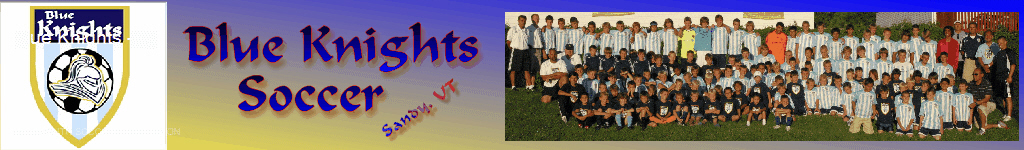 Blue Knights Soccer Club banner