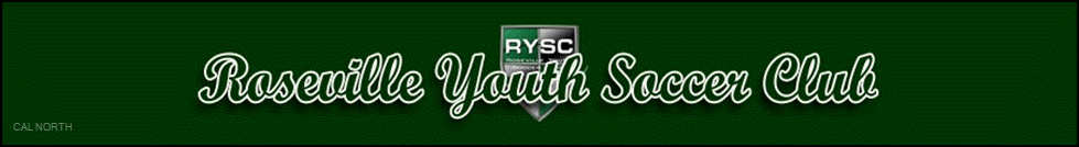 Roseville Youth Soccer Club banner