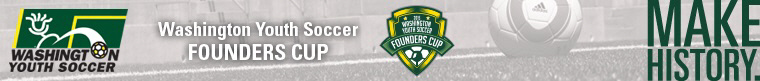 2015 Washington Youth Soccer Founders Cup banner